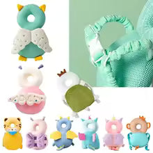 Newborn Headrest Security Pillows Backpack Toddler Baby Head Fall Protection Pad Cushion Cartoon Soft Security Pillows Backpack
